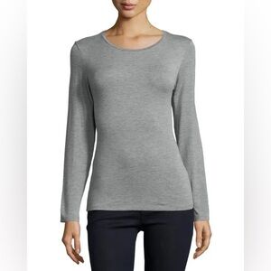 Majestic Filatures Grey Soft Touch long sleeve tee, size 1 (small)